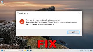 Fix DirectX Setup Error An Internal System Error Occurred in Windows 1011 Tutorial [upl. by Garnes]