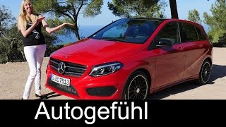 Mercedes BClass BKlasse AMGLine B220 MPV FULL REVIEW test driven Facelift 2016  Autogefühl [upl. by Waers]