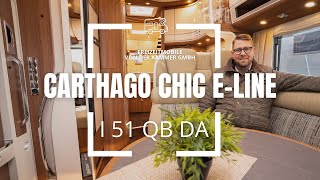 Carthago chic eline I 51 QB DA  Luxus Wohnmobil mit Queensbett [upl. by Philip]