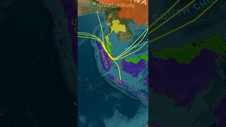 Malacca Strait  मलक्का जलसंधि । World Geography  Creative Study upsc mapinshort worldgeography [upl. by Ezara]