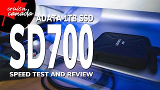 ADATA SD700 1TB External SSD Speed Test and Review [upl. by Airet]