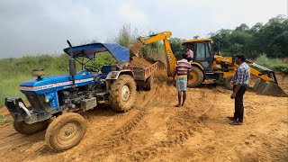 New Jcb 3dx Backhoe Loader Machine Loading Mud In Powertrack 434 Ds Plus Tractor  Jcb Tractor  Jcb [upl. by Kristof]