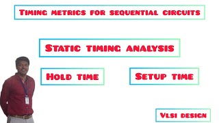 timing metrics for sequential circuits [upl. by Susie194]