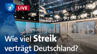 Immer wieder Stillstand – Streikwelle in Deutschland  ARDPresseclub [upl. by Teeter]