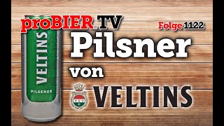 Pilsner von Veltins  proBIERTV  Craft Beer Review 1122 4K [upl. by Sadella313]