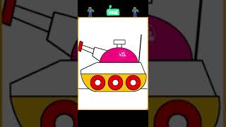 Toy Tank paintingart kidsvideo digitaldraw drawing kids shortvideo shorts [upl. by Johannes]