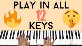 Learn to Play in ALL 12 Keys with this Progression  Piano Tutorial [upl. by Nenney]