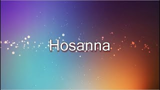 Hosanna  Hillsong lyric video [upl. by Arand106]