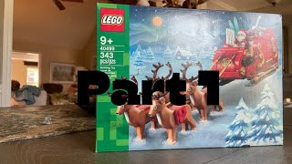 Building Lego set 40499 Santa’s sleigh part 1 [upl. by Nurav609]