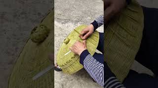 The process of weaving a bamboo vegetable basket [upl. by Eddie]