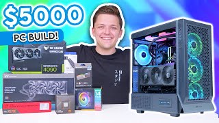 Building the Ultimate 5000 RTX 4090 Gaming PC 😄 Full Build Guide w Benchmarks [upl. by Ataeb865]