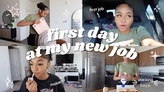 GRWM first day of work  summer internship vlog [upl. by Lihkin]