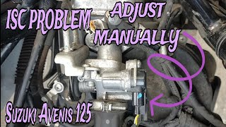 SUZUKI AVENIS 125  ISC PROBLEM ADJUST MANUALLY suzukiavenis125 motogiography beastpren [upl. by Esoj56]