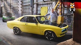 Opel Manta GSE  Fahrbericht Oldtimer mit elektrischem Herz [upl. by Thorley732]