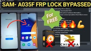 Samsung A035f  FRP lock bypass for FREE 💯 ✅️ 🔥🔥💪 [upl. by Iaka]