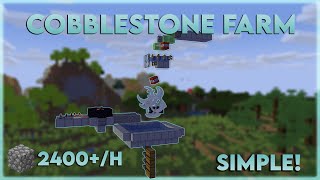 How to make an AFK Cobblestone farm 2400h  1201 [upl. by Essej]