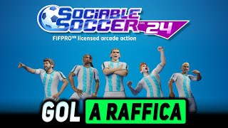 GOL A RAFFICA ► SOCIABLE SOCCER 24 Gameplay ITA [upl. by Fries]