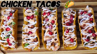 How to make Chicken Tacos 🌮  Easy amp Tasty  Recipe [upl. by Hessler]