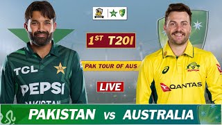 PAKISTAN vs AUSTRALIA 1st T20 MATCH 2024  PAK vs AUS LIVE SCORES amp COMMENTARY  PAK 4 OVERS [upl. by Oram]