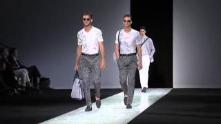 Giorgio Armani Menswear SpringSummer 2014 Milan Fashion Show [upl. by Isadore]