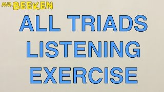 ALL TRIADS LISTENING EXAMPLE [upl. by Lyrrad37]