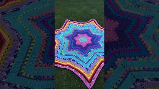 cotton blanket acrylic blanket star blanket square blanket Betty mcknit crochet crow [upl. by Alicia817]