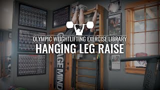 Hanging Leg Raise HLR  Olympic Weightlifting Exercise Library [upl. by Ocirne]