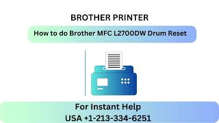 Brother MFC L2700DW Drum Reset  Brother Printer Setup [upl. by Nelak]