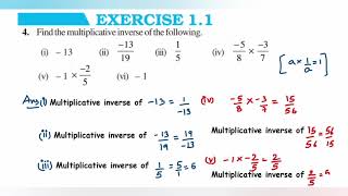 4Q Ex 11 class 8  Rational number  Find the multiplicative inverse  Axiom 1729 [upl. by Cunningham]