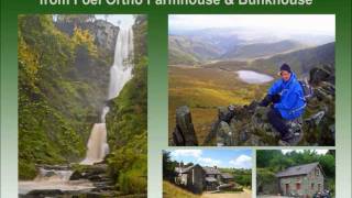 Pistyll Rhaeadr Waterfall to Cadair Berwyn Walk from Foel Ortho Farmhouse amp Bunkhouse [upl. by Garibald]