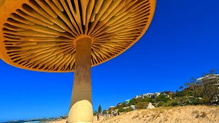 4K Swell Sculpture Festival 2023 Walking Tour Pt 1 of 4  Gold Coast  Currumbin Beach Australia [upl. by Norda]