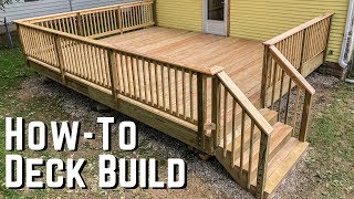 How To Build A Deck  DIY Home Improvement [upl. by Labaw]