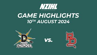 Game Highlights Phoenix Thunder vs Canterbury Red Devils  NZIHL 10th August 2024 [upl. by Hannazus]