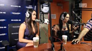 Bella Twins on How they Began Wrestling and John Cenas Rapping on Sway in the Morning [upl. by Keeryt]