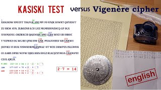 Cryptanalysis Breaking a Vigenère ciphertext with Kasiskis test [upl. by Eisler953]