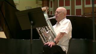 Les Chemins de lAmour by Francis Poulenc arranged and played by Dr Earle L Louder euphonium [upl. by Crescint]