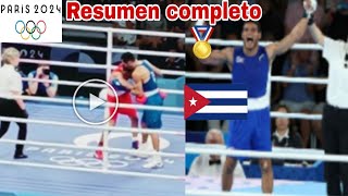 Erislandy Álvarez gana medalla de Oro en París 2024 pelea completa Erislandy Álvarez vs Sofiane [upl. by Zurkow]