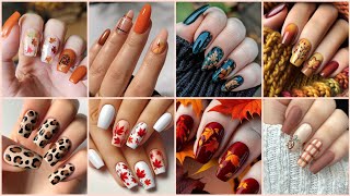 DISEÑOS DE UÑAS PARA OTOÑO INVIERNO 🍂 TENDENCIAS DE UÑAS OTOÑO 2024 [upl. by Vitus]