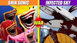 Shin Sonic vs Infected Sky Turf War  SPORE [upl. by Poole]