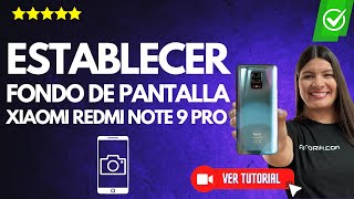 Cómo PONER FONDO DE PANTALLA de inicio en tu Redmi Note 9 Pro  ✅Personaliza el inicio de tu móvil📱 [upl. by Sletten]