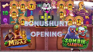 BONUSHUNT OPENING  15 Spiele 😱 RIP CITY Dinopolis Jammin Jars etc [upl. by Erreit152]