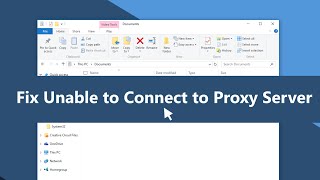 How to Fix quotCant Connect to Proxy Serverquot on Windows 10 [upl. by Arrahs]