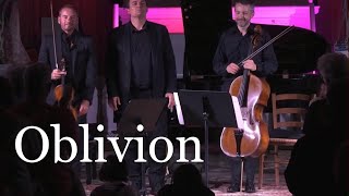 Oblivion  Astor Piazzolla  Live Performance  Trio Ellipses [upl. by Aerdnaed562]