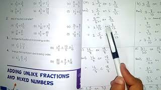 Comparing and Ordering fraction class 5 lesson2 pg46 Apsacs maths solution by sabahat sitara [upl. by Sophi]