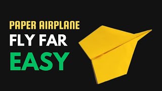 How to make a beautiful paper airplane that will fly far [upl. by Anaytat]