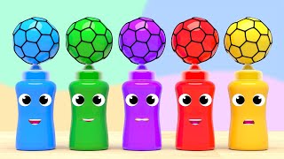 Color Squish Balls Song  Johny Johny Yes Papa Nursery Rhymes Playground  Baby amp Kids Songs [upl. by Nivloc]