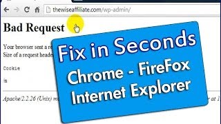 How To Fix 400 Bad Request Error in Seconds  Chrome FireFox IE [upl. by Sanez78]