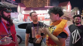 Stream Snipers HARASS Mizkif amp Esfand at TwitchCon Gets Heated [upl. by Artinak]