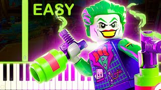 LEGO DC SuperVillains Theme Song  EASY Piano Tutorial [upl. by Namar15]