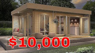 Inside a 10000 Tiny House  Best Tiny House Kits [upl. by Ahsitel577]